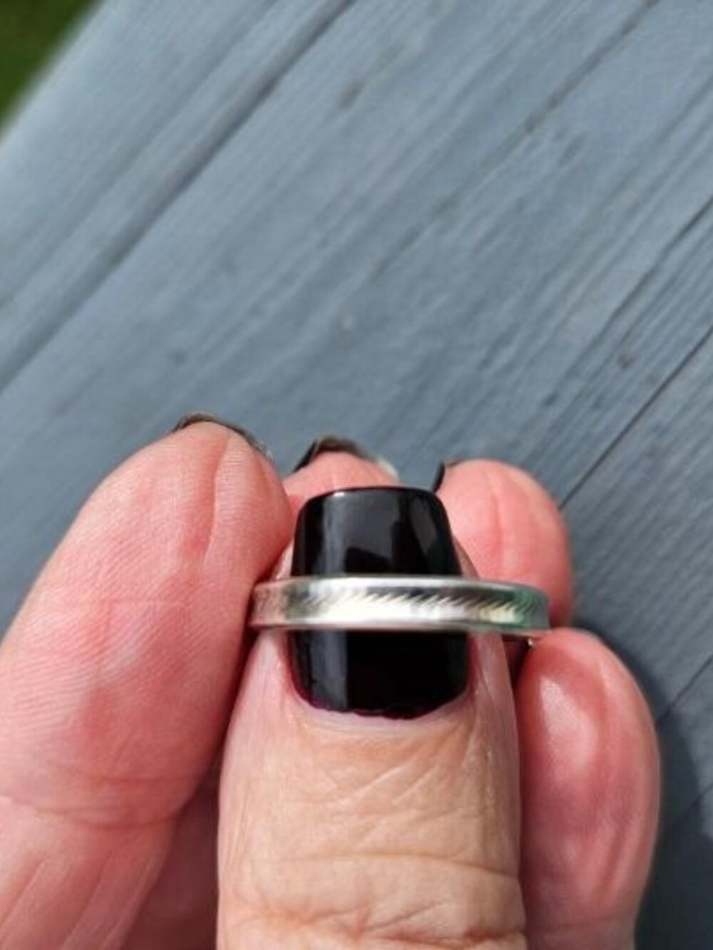 Silver Stackable Band Ring - Picture 8 of 8
